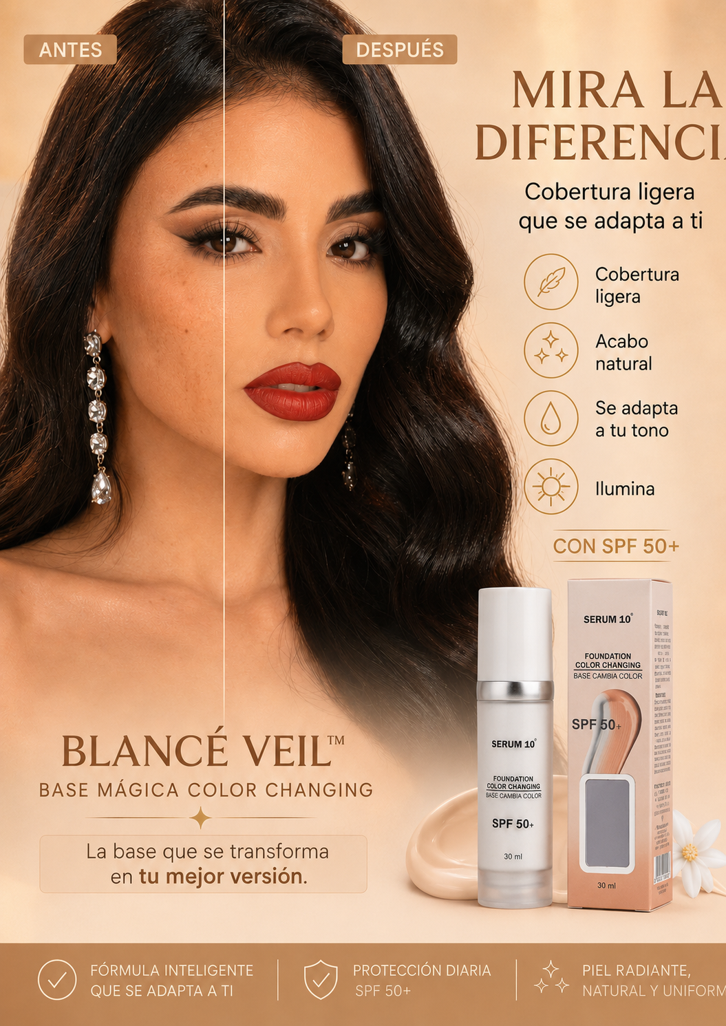 Blancé Veil™ Base Mágica Color Changing con SPF 50