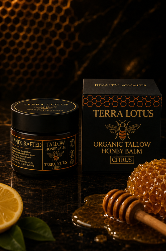 TallowGlow™ – Sebo de Res Natural Terra Lotus x 100 ml, Hidratación Profunda, Piel Suave y Apariencia Radiante