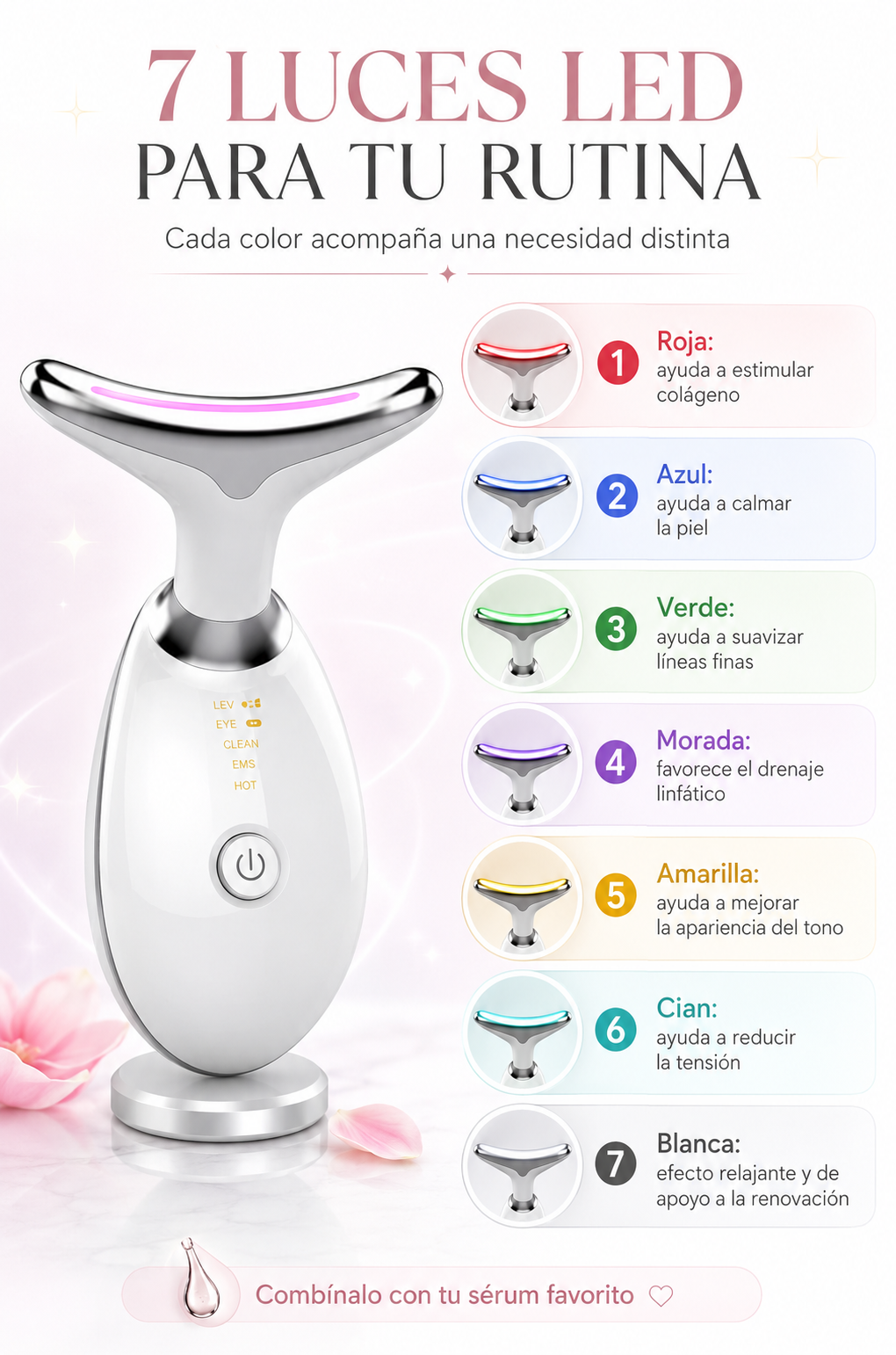 LUMIGLOW PRO™ Masajeador Facial Reductor De Papada ECO